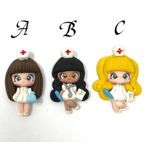 Handmade Clay Doll - Medical professionals