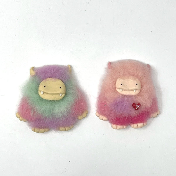 Handmade Clay Doll - Furry monster