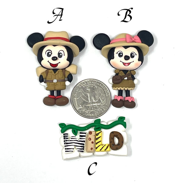 Big Eye Clays - Mickey & Minnie Animal Kingdom
