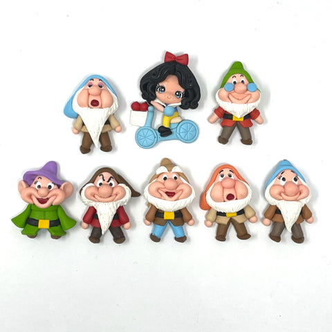 Handmade Clay Doll - Snow White and the 7 Dwrafs