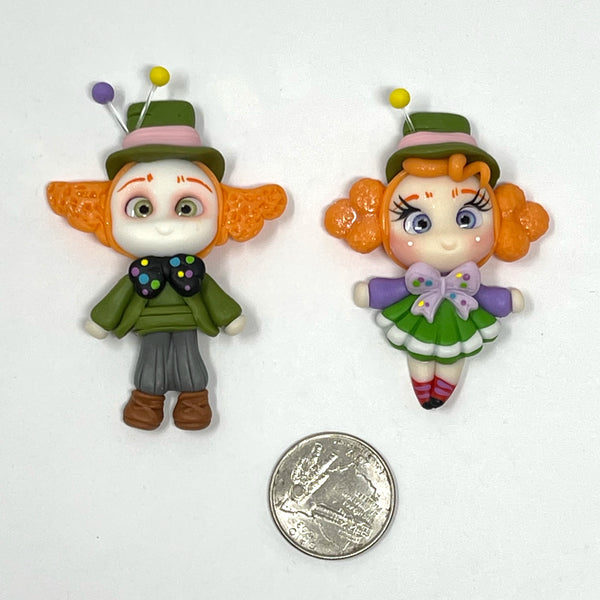 Handmade Clay Doll - Mad hatter