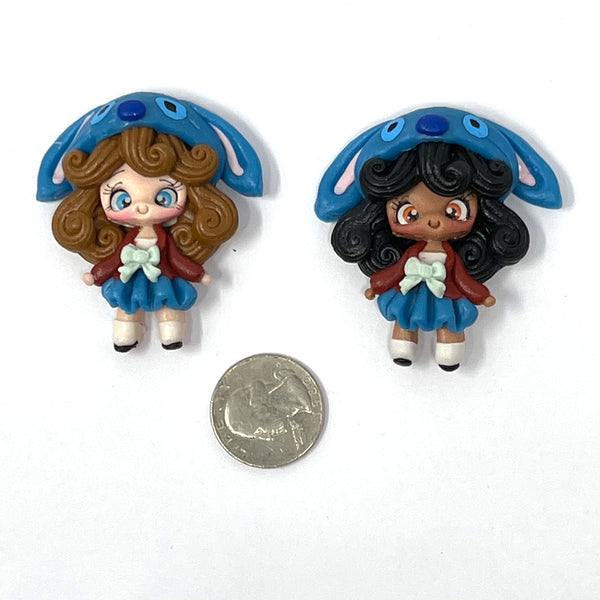 Handmade Clay Doll - Stitch Girls