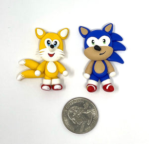 Handmade clay doll - Sonic