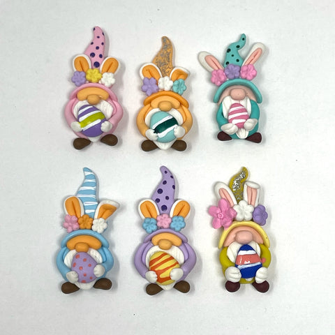 Handmade Clay Doll - Easter Gnomes