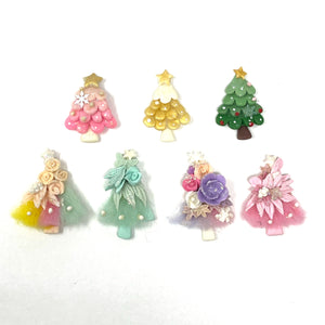 Handmade Clay Doll - Holiday Christmas Tree