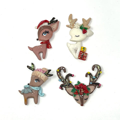 Handmade Clay Doll - Holiday animals