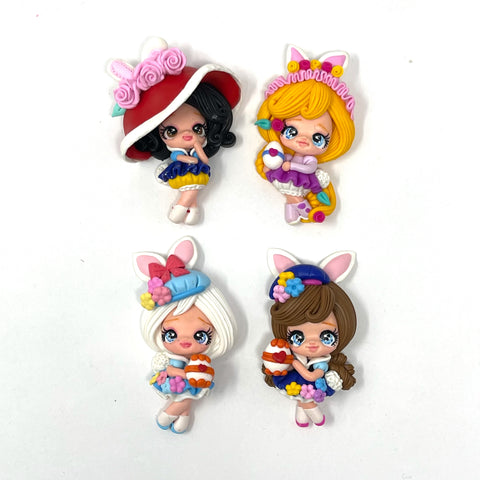 Handmade Clay Doll - Princess bunny girls
