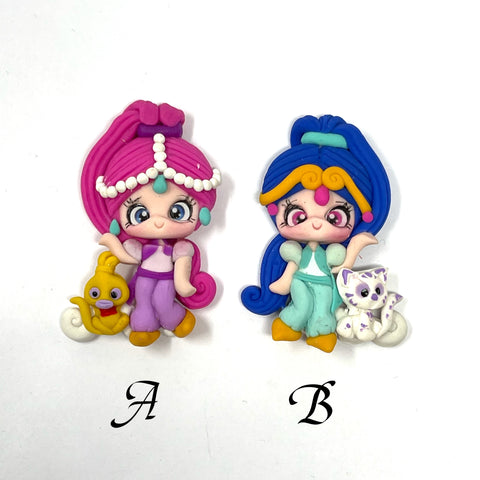 Handmade Clay Doll - Shimmer and Shine
