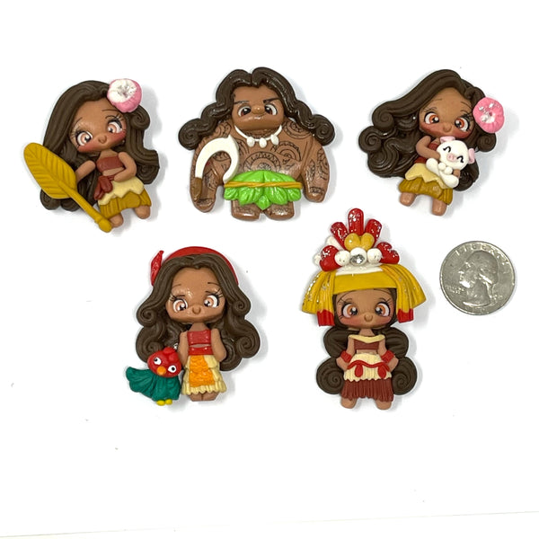 Handmade Clay Doll - Moana