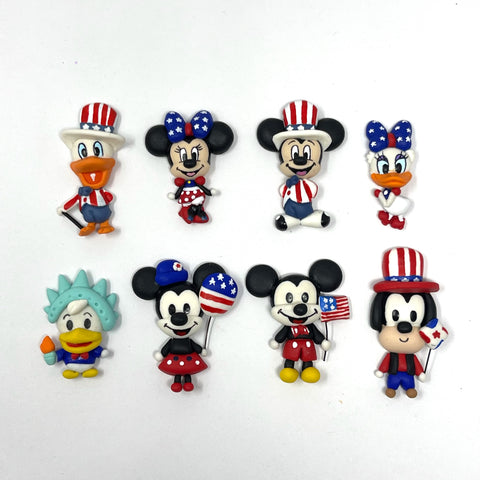 Ella Clay Doll - Patriotic Mickey and friends