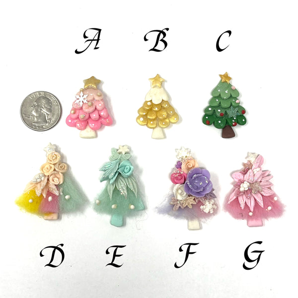 Handmade Clay Doll - Holiday Christmas Tree