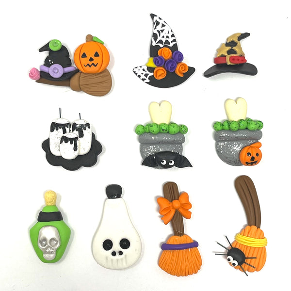 Handmade Clay - Witch accessories