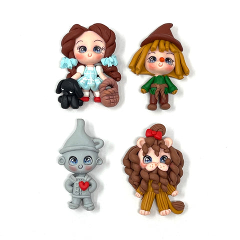 Handmade Clay Doll - Wizard of oz Set of 4