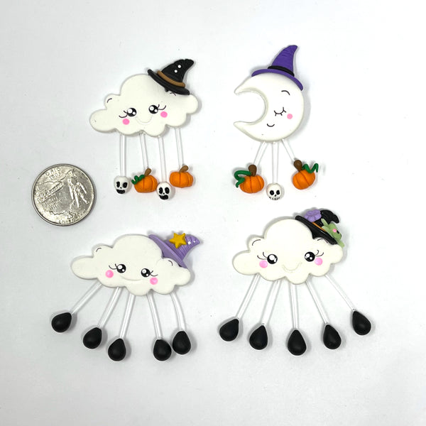 Handmade Clay Doll - Halloween cloud