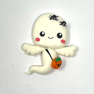 Handmade Clay Doll - Ghost