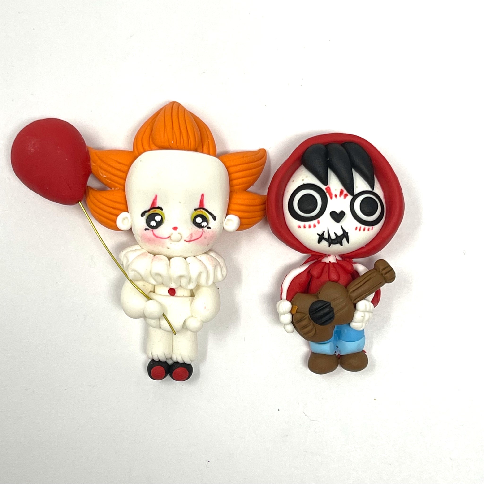 Handmade Clay Doll - set of 2