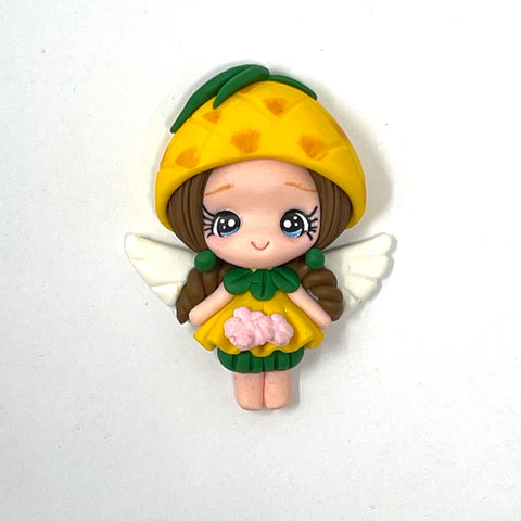 Handmade Clay Doll - Pineapple Angel