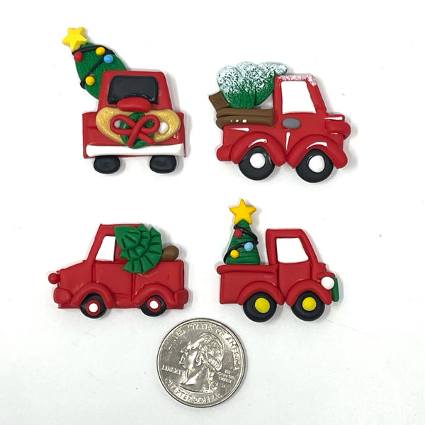 Handmade Clay Doll - Christmas Truck