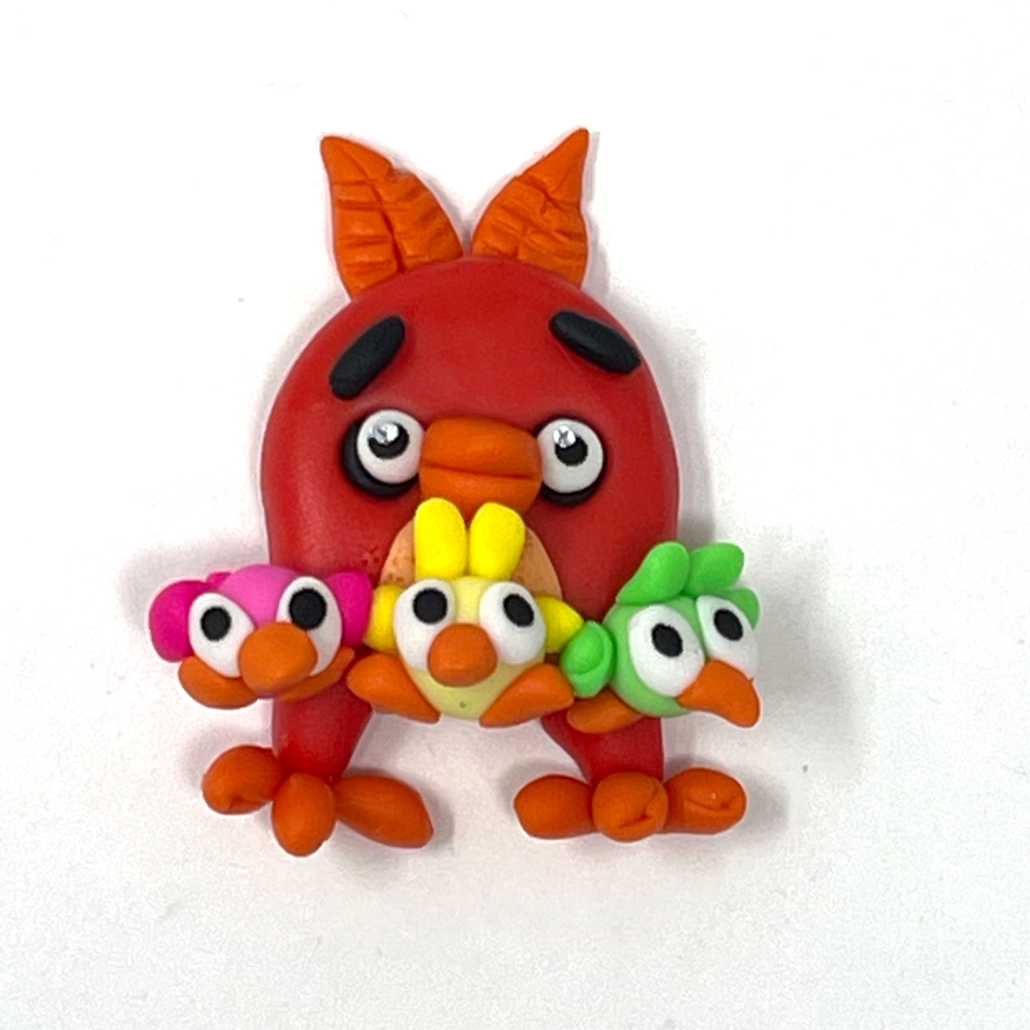 Handmade Clay Doll - Angry bird