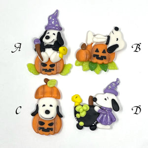 Handmade Clay Doll - Halloween Snoopy