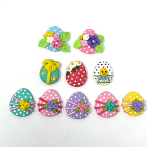 Handmade Clay  - Easter eggs