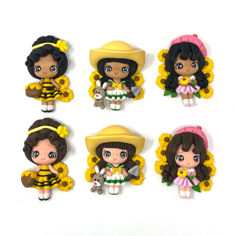 Garden Clay Doll - Spring Girls