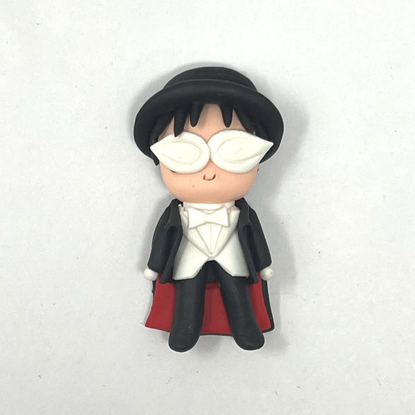 Handmade Clay Doll - Tuxedo Mask