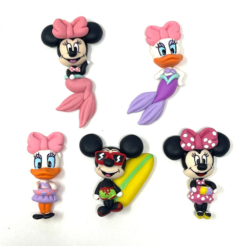 Ella Clay Doll - Mickey and Minnie Summer fun