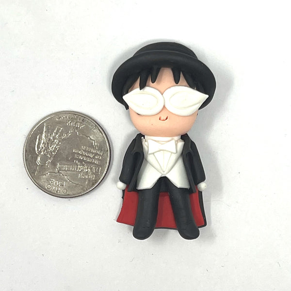 Handmade Clay Doll - Tuxedo Mask