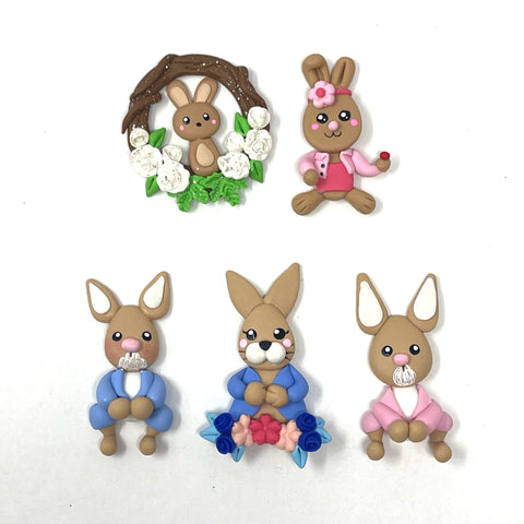 Handmade Clay - Easter Bunny