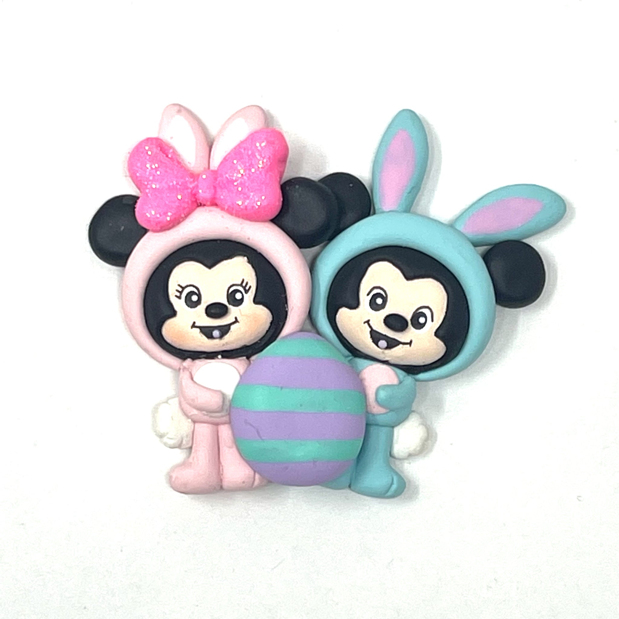 Big Eye Clays - Easter Minnie and Mickey