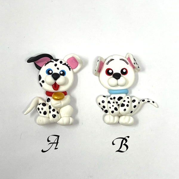 Handmade Clay Doll - Dalmatians