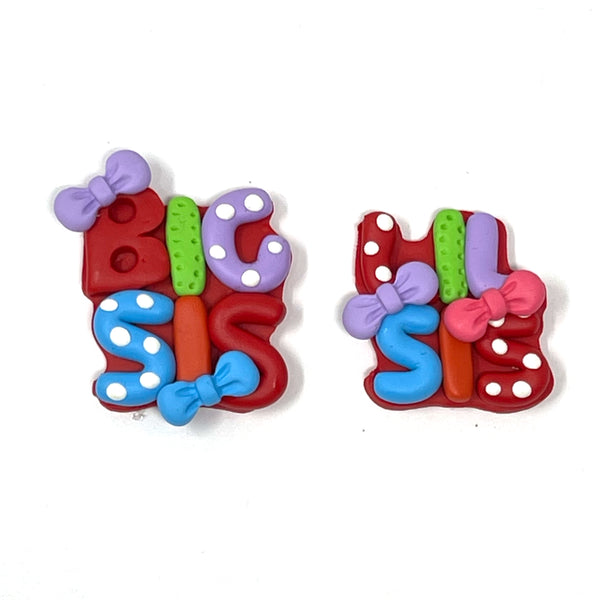 Handmade Clay  - Big and Lil Sis set of 2