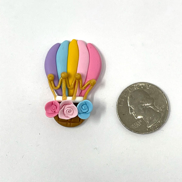 Handmade Clay Doll - hot air balloon