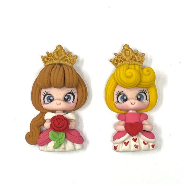 Handmade Clay Doll - Valentine Girls