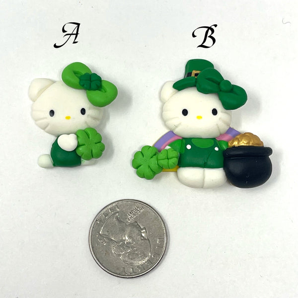 Ella Clay Doll - St Patrick hello kitty