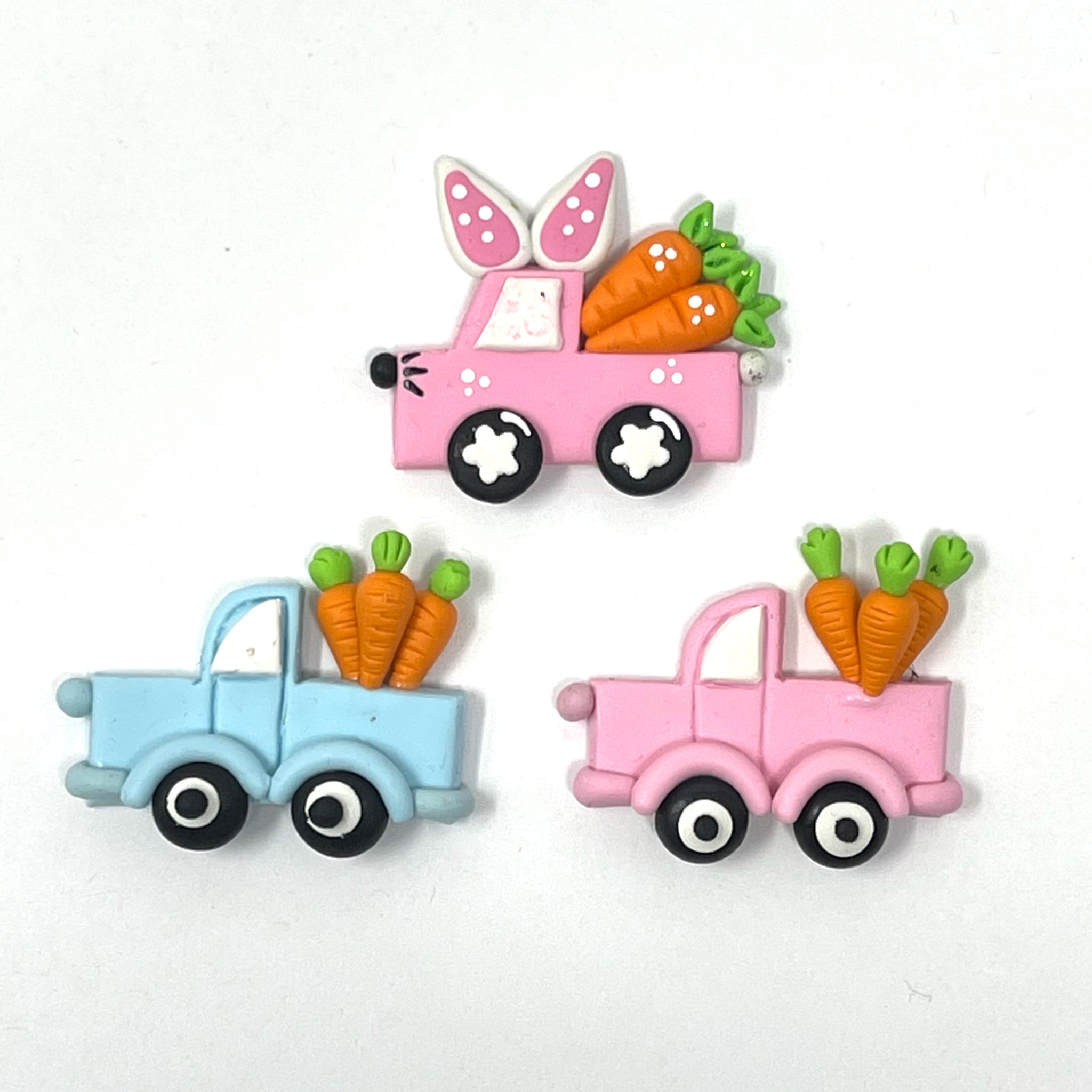 Handmade Clay Doll - Easter truck