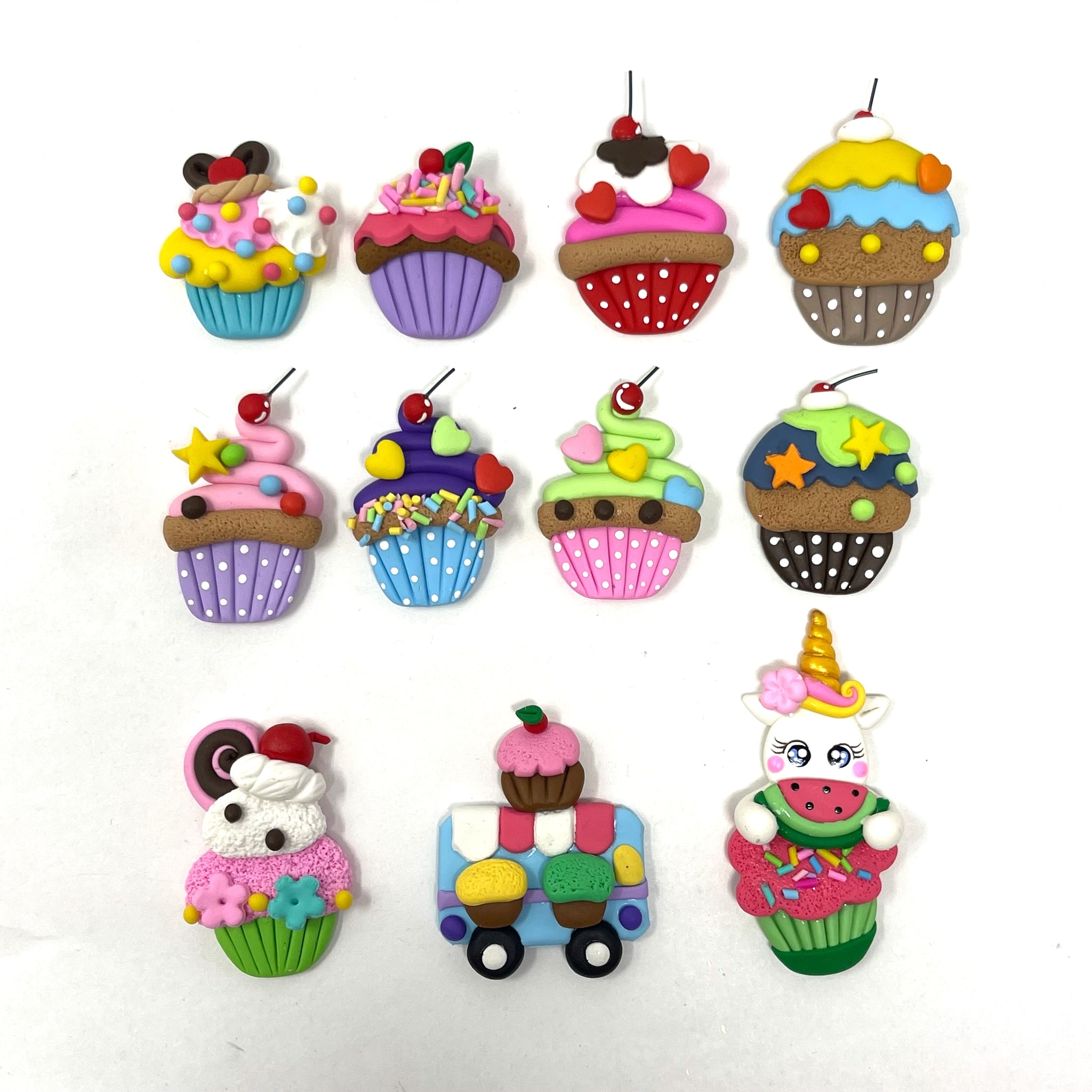 Handmade Clay Doll - Cupcake