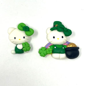 Ella Clay Doll - St Patrick hello kitty