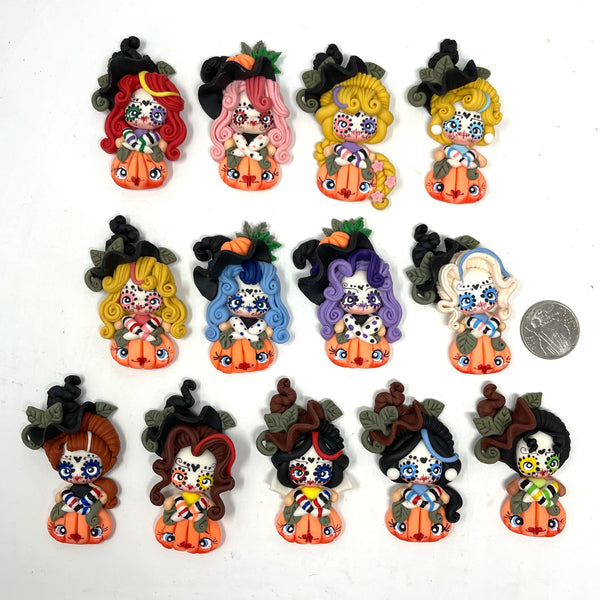 Copy of Handmade Clay Doll - Halloween Girls