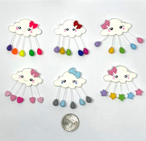 Handmade Clay Doll - Raining cloud