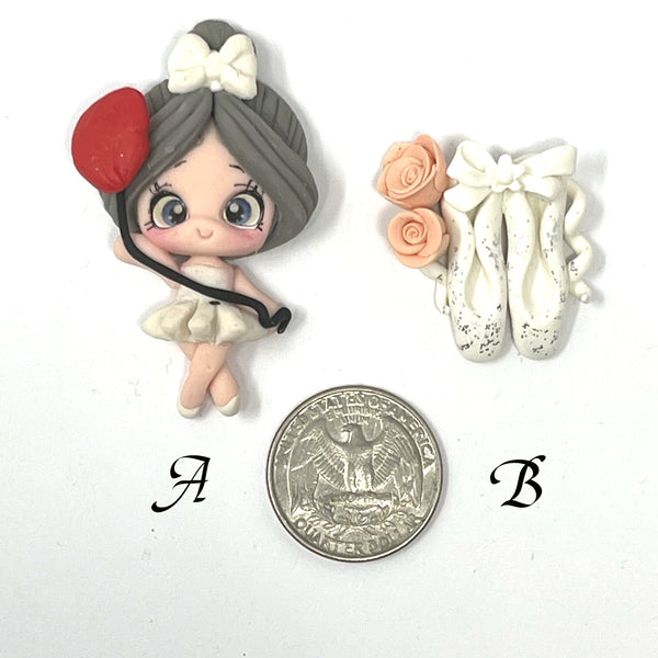 Handmade Clay Doll - Ballet Girls