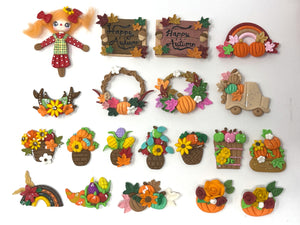 Handmade clay doll - Fall