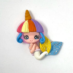 Handmade Clay Doll - Mermaid