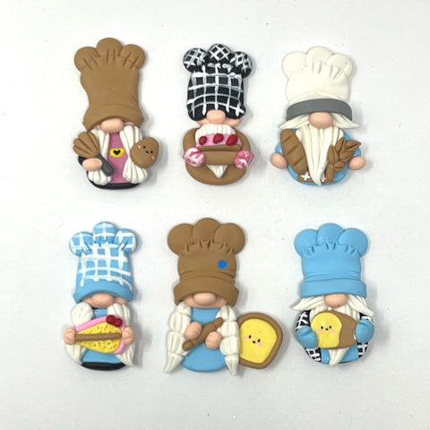 Handmade Clay Doll - Baker Gnomes