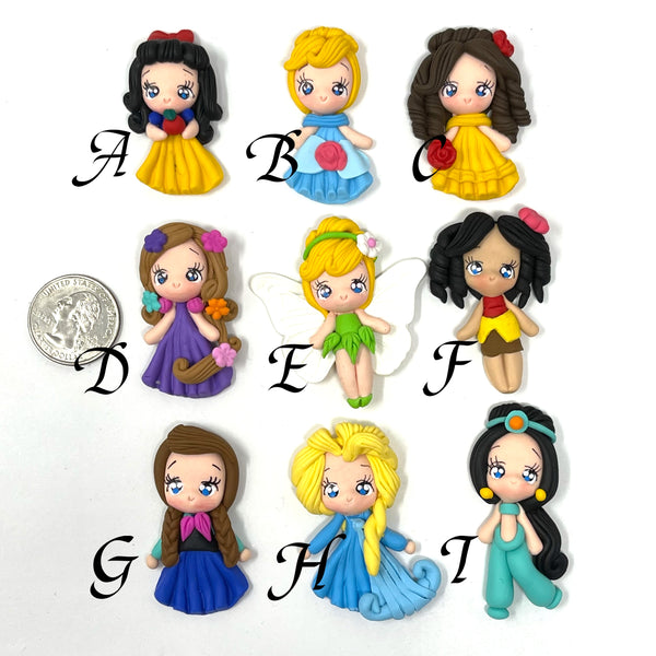 Handmade Clay Doll - Princesses