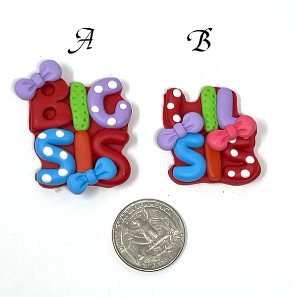 Handmade Clay  - Big and Lil Sis set of 2