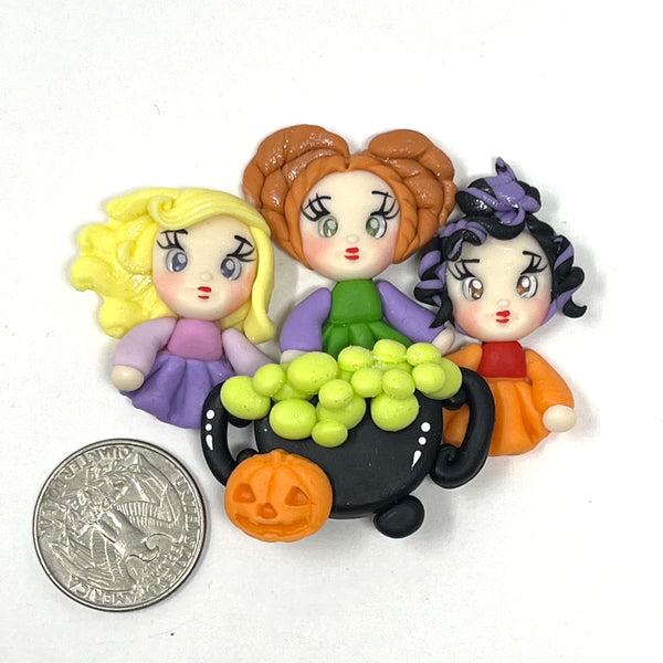 Handmade Clay Doll - Hocus Pocus