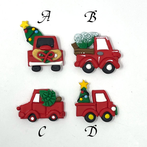 Handmade Clay Doll - Christmas Truck