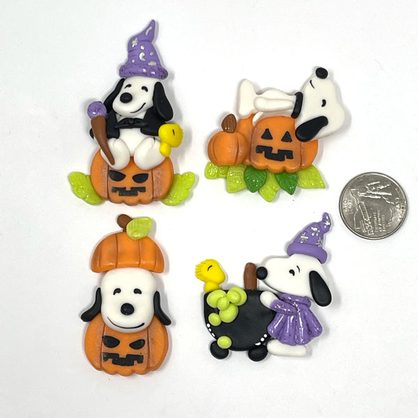 Handmade Clay Doll - Halloween Snoopy